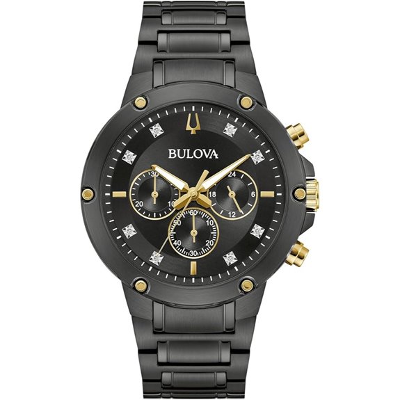 Bulova Men's Chronograph Diamond Watch 43mm