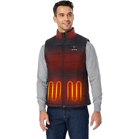 ORORO Men's USB-C Heated Puffer Vest