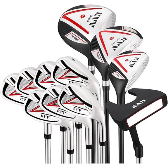 KVV Men's 11-Club Golf Set with Stand Bag