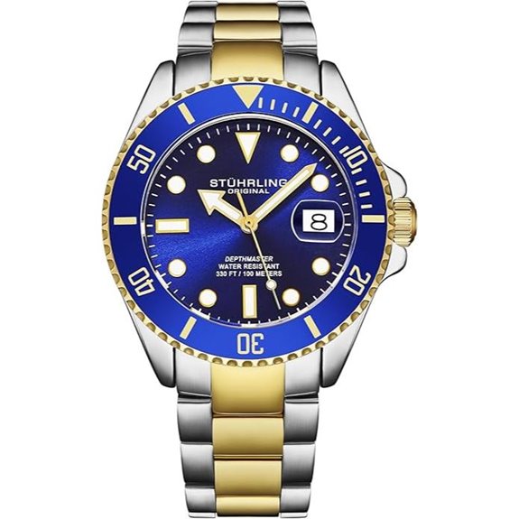 Stuhrling Men's Dive Watch Swiss Movement 100M Water