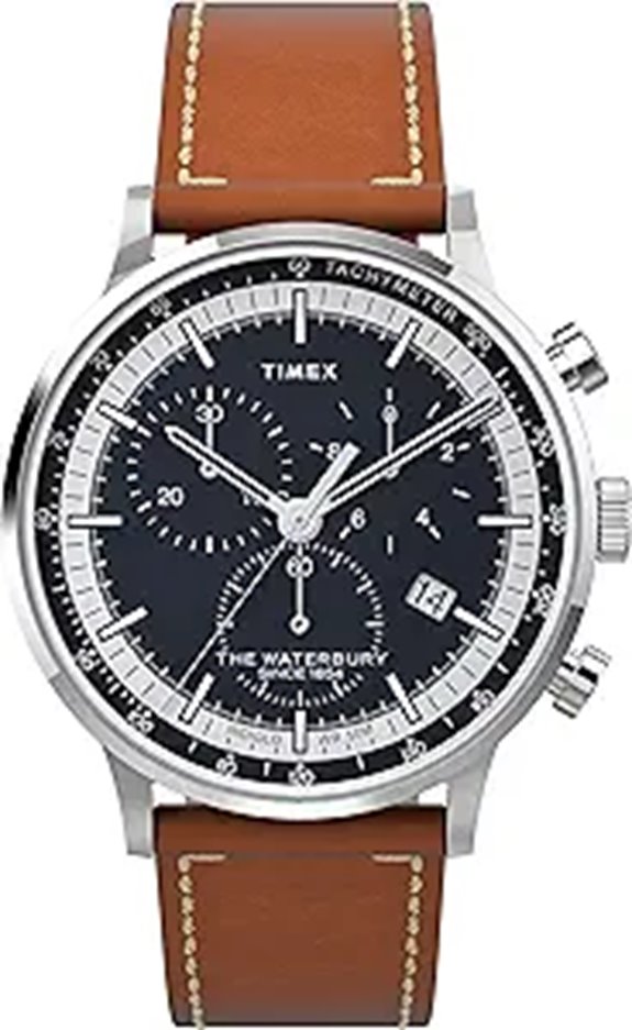 Timex Men's Waterbury Chrono 40mm Leather Watch