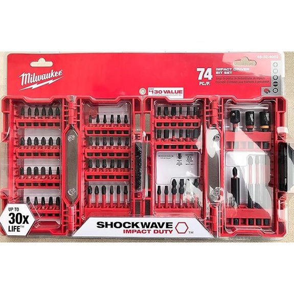 Milwaukee Shockwave Impact Driver Bit Set (74 Piece) 48-32-4062