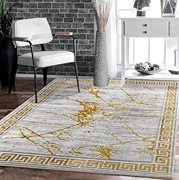 GLORY RUGS Marble 8x10 Modern Abstract Area Rug
