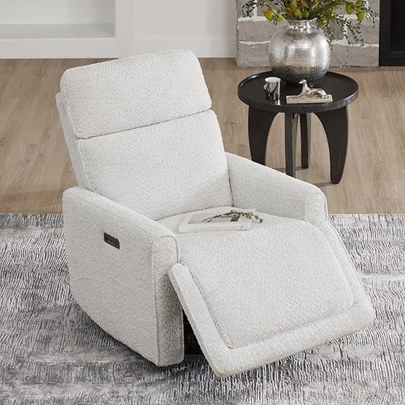 CHITA Modern Recliner & Nursery Glider with USB