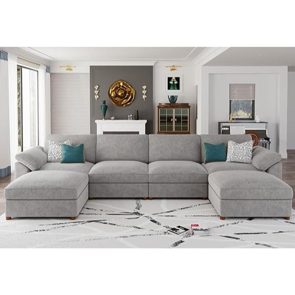 EASE MOOSE Modular Sectional Sofa with Ottoman