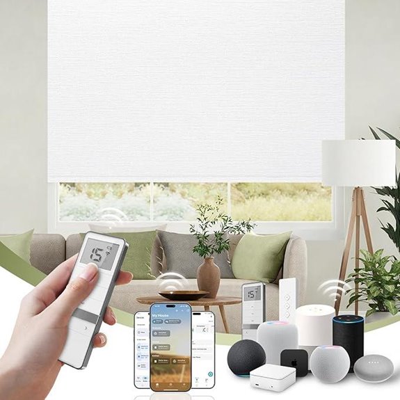 FineTell Motorized Blackout Blinds with Remote