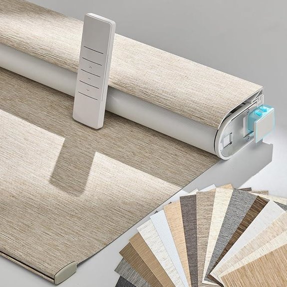 Persilux Motorized Blackout Window Shades with Remote