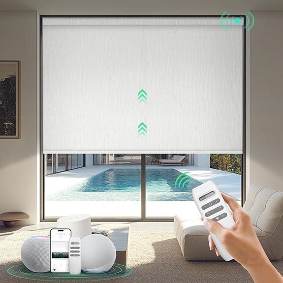 Motorized Blackout Smart Blinds with Remote and Alexa