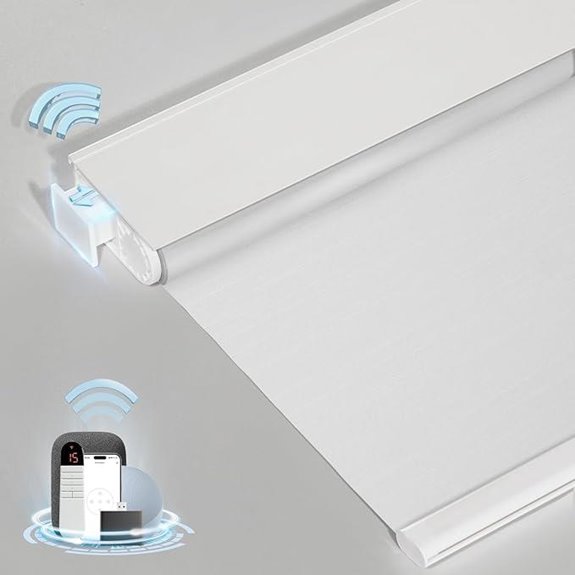 Smart Motorized Blinds with Remote 34x72 White