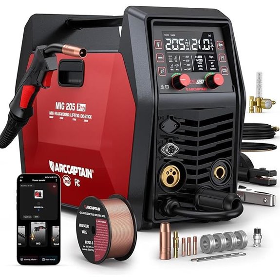 ARCCAPTAIN 6-in-1 MIG Welding Machine with App Control