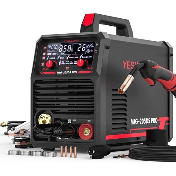 YESWELDER MIG-205DS PRO 5-in-1 Multi-Process MIG Welder