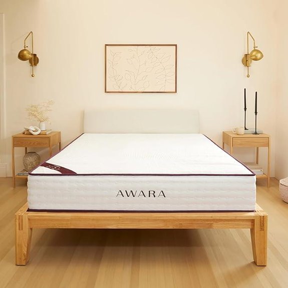 AWARA 10-Inch Natural Hybrid King Mattress