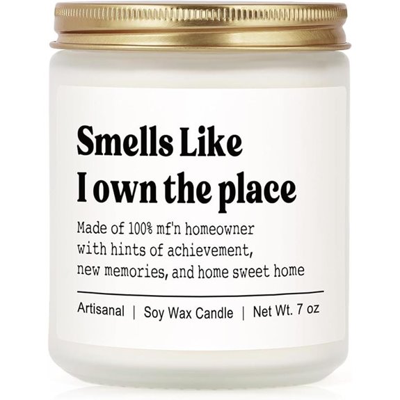 Niyewsor Housewarming Candle New Home Gift 7oz
