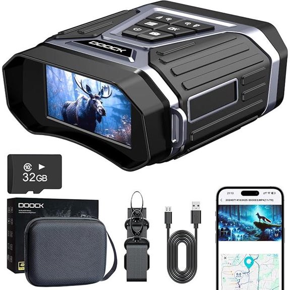 Night Vision Goggles with APP GPS 4K Video Rechargeable