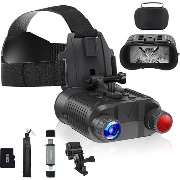 Lovpo Night Vision Goggles with SD Card and Head Strap