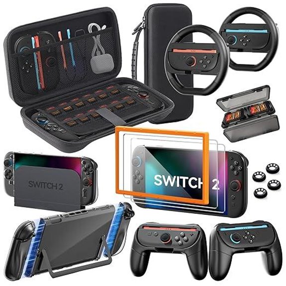 Nintendo Switch 16-in-1 Accessories Bundle with Carrying Case