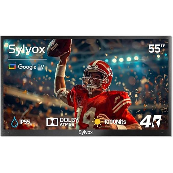 SYLVOX 55 Waterproof 4K HDR Outdoor TV with Remote