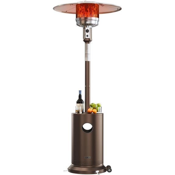 East Oak 50,000 BTU Outdoor Patio Heater with Wheels