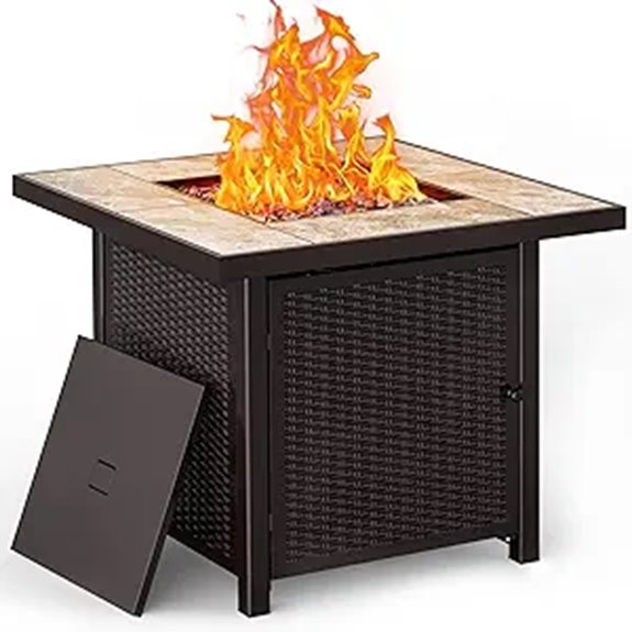 BALI OUTDOORS 32 Propane Gas Fire Pit Table