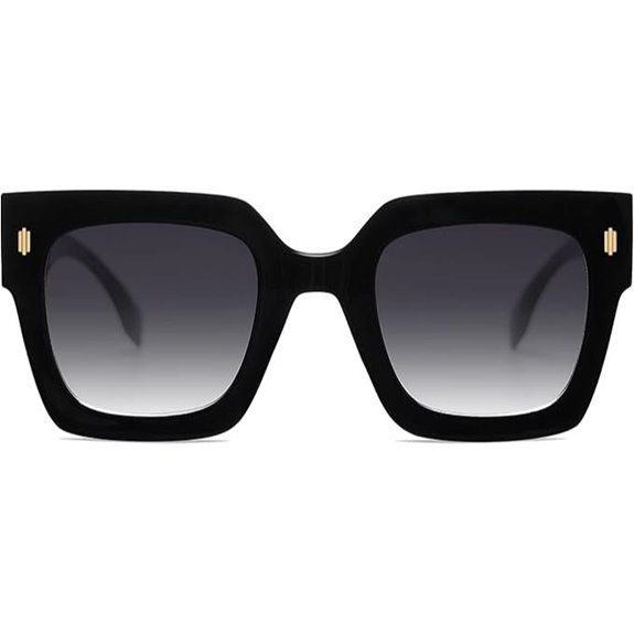 SOJOS Oversized Vintage Square Sunglasses Women