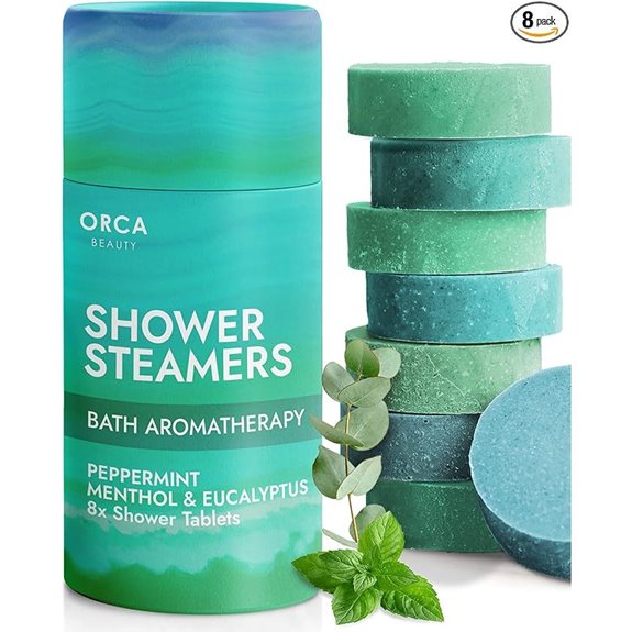 Aromatherapy Shower Steamers (Peppermint & Eucalyptus 8pc)