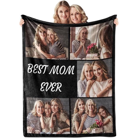Personalized Mothers Day Photo Blanket Gift