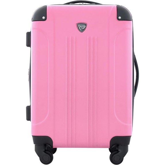 Travelers Club Chicago Pink 20 Spinner Luggage