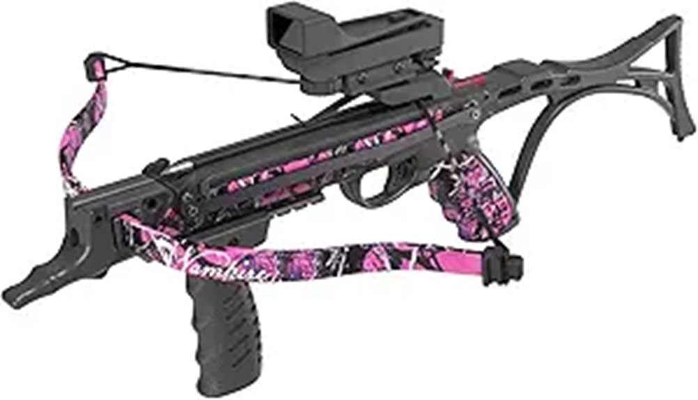 Pistol Crossbow with Safety Red Dot 3 Bolts