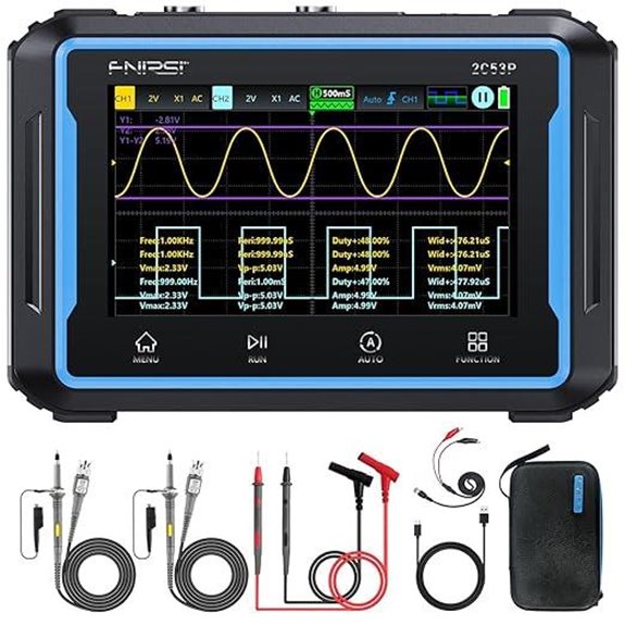 FNIRSI 2C53P Handheld Oscilloscope Multimeter 3-in-1