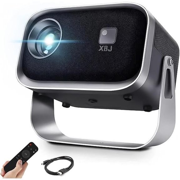 K6 Portable WiFi Bluetooth Projector with Auto Focus