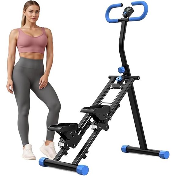 Foldable Vertical Climber for Full Body Exercise