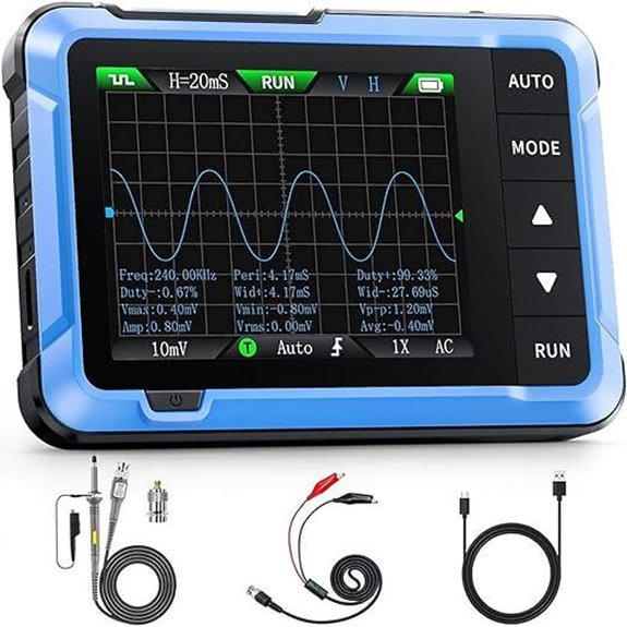 FNIRSI DSO-510 Handheld Oscilloscope & Signal Generator