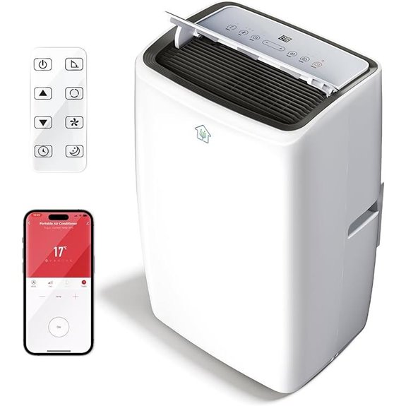 12000BTU Portable Smart AC with Heating & Dehumidifier
