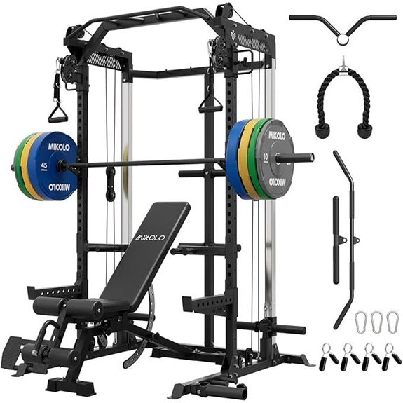 Mikolo Power Cage with Dual Pulley System