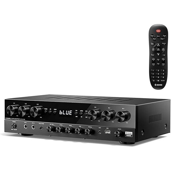 Donner 1000W Stereo Receiver with Bluetooth & USB