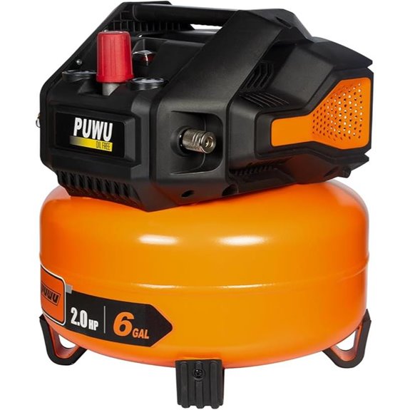6-Gallon 2HP Oil-Free Air Compressor