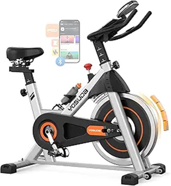 YOSUDA Exercise Bike with App Tablet Holder Low Noise