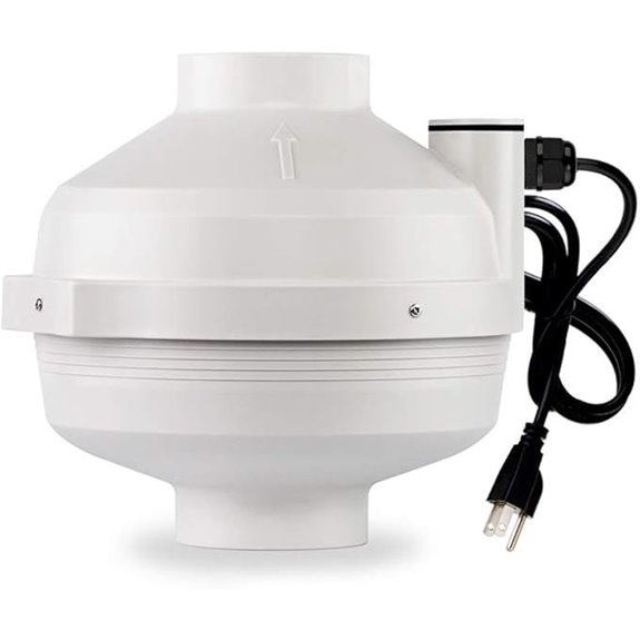 PF-100 Radon Mitigation Fan 4 Waterproof Duct Fan