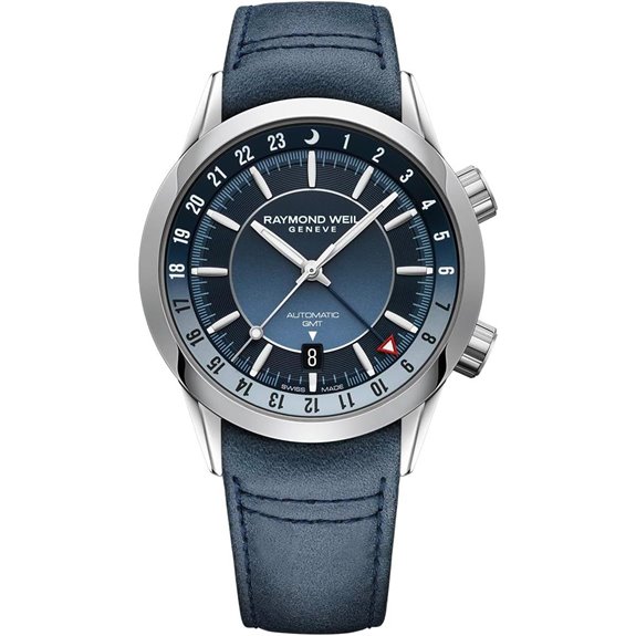 Raymond Weil Freelancer GMT Men's Watch with Blue Dial