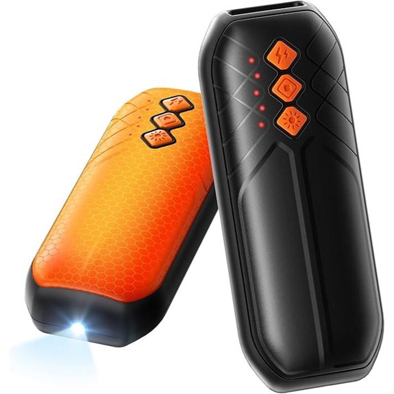 Rechargeable AI Hand Warmers (2 Pack) with LED Lights
