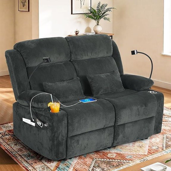 recliner sofa with usb