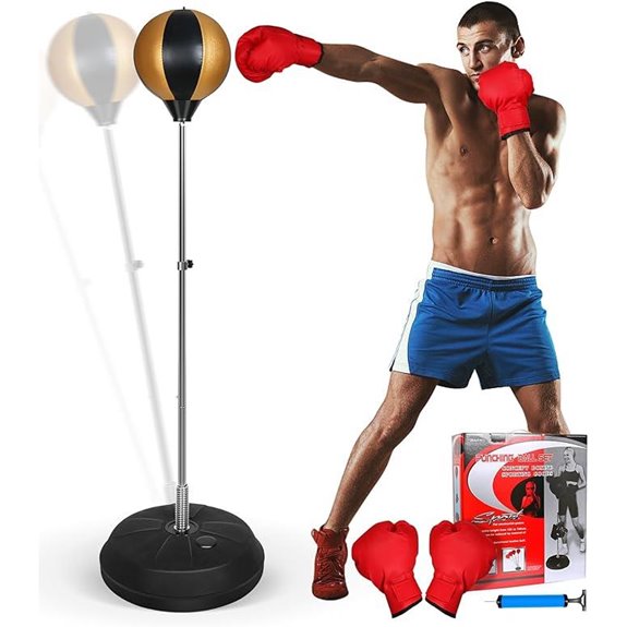 Reflex Boxing Bag with Gloves for MMA Training