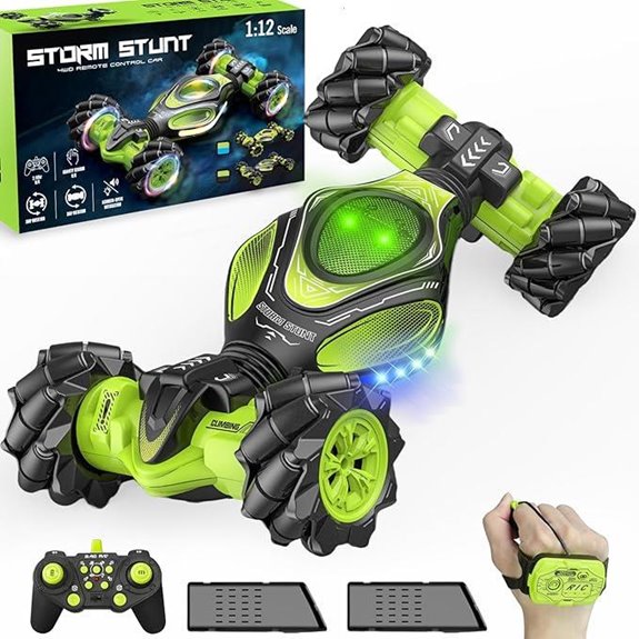 Gesture RC Stunt Car with Lights for Kids