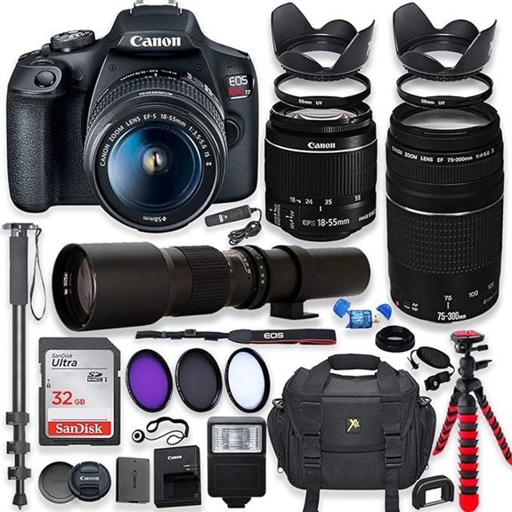 Canon EOS Rebel T7 DSLR Camera Kit (Renewed)