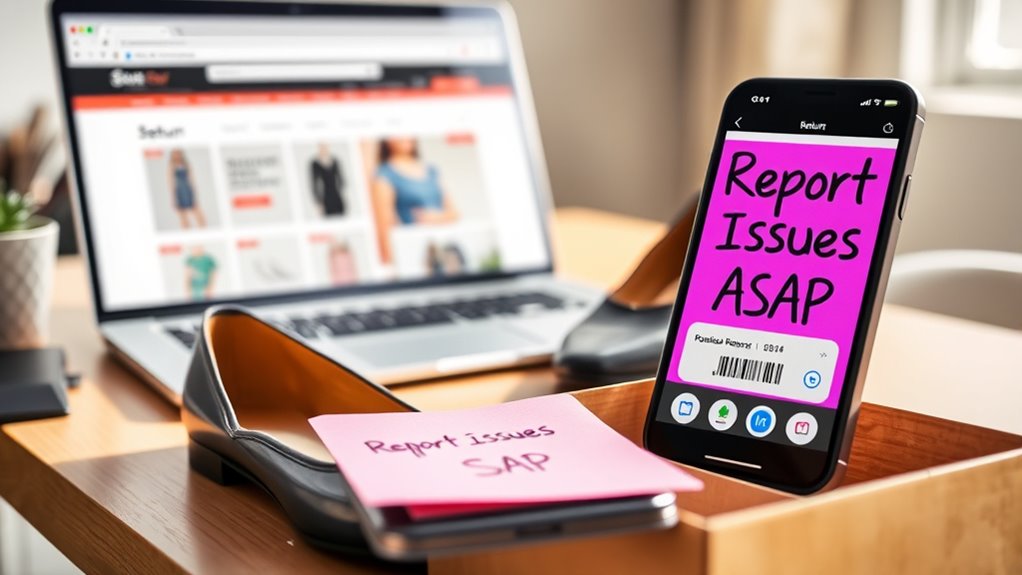 report issues promptly quickly