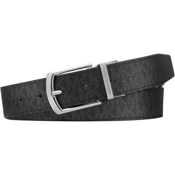 reversible logo dress belt