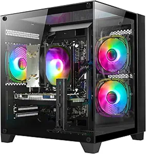 Gaming PC Desktop with Ryzen 5 & RX 6500XT