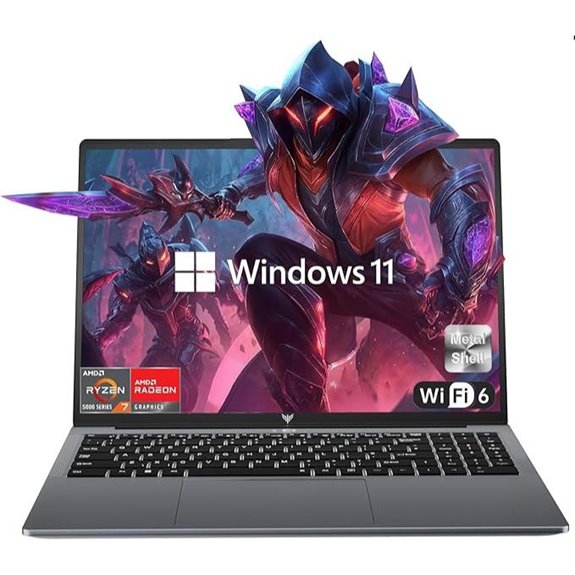 Gaming Laptop with Ryzen 7 16GB RAM 512GB SSD