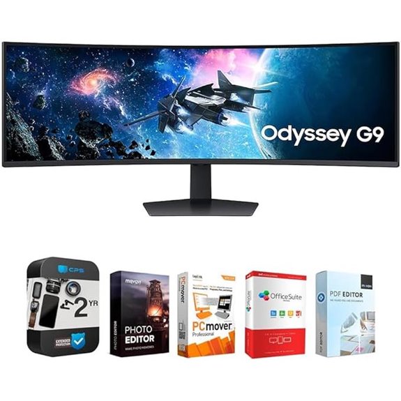 Samsung Odyssey G9 49 Curved Gaming Monitor & Software Bundle