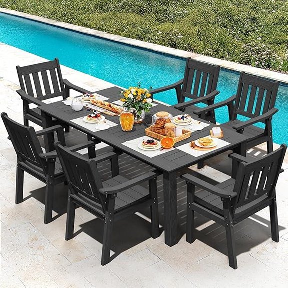 YEFU HIPS 7-Piece Patio Dining Set with Umbrella